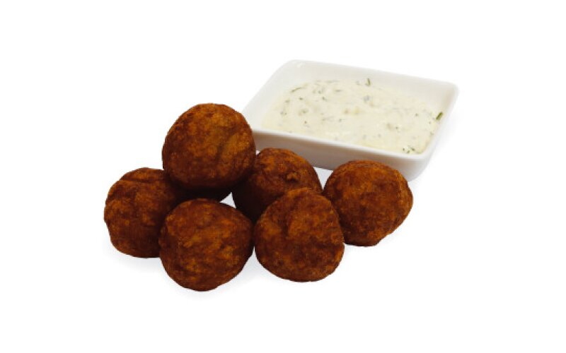 Митболы куриные с белым соусом
