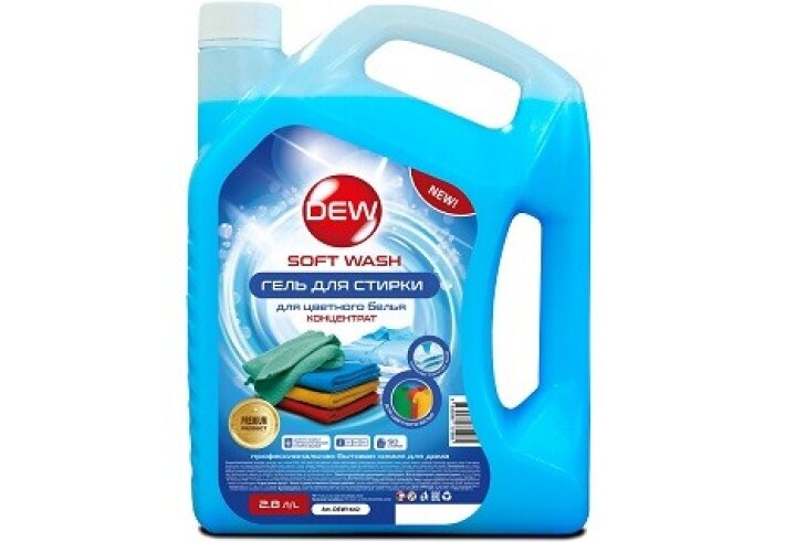 Гель для стирки DEW Soft wash для цветного (2,8 л)