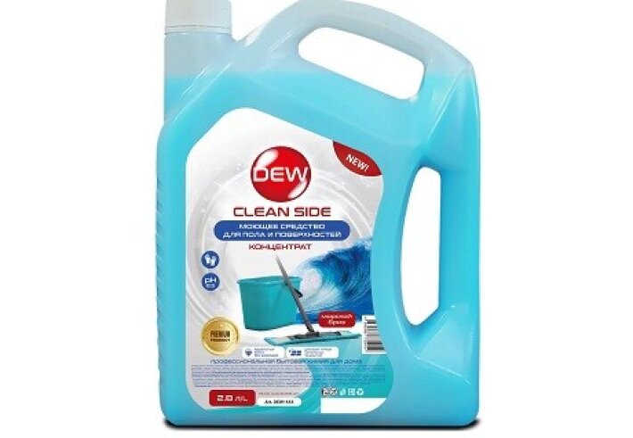 Универсальное моющее средство для пола и поверхностей DEW Clean Cide, голубой (2,8 л)
