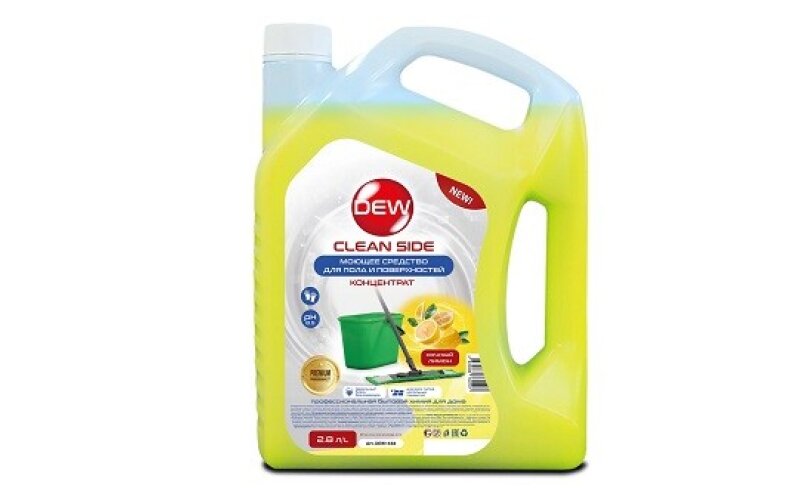Универсальное моющее средство для пола и поверхностей DEW Clean Cide, желтый (2,8 л)