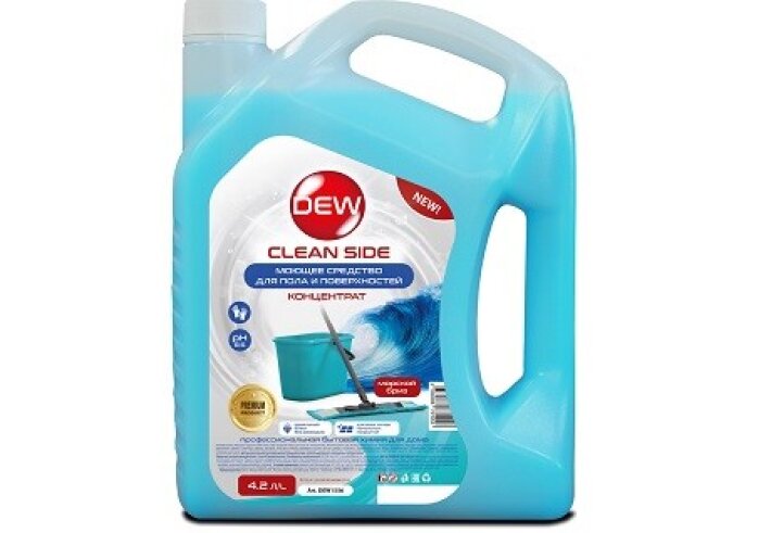 Универсальное моющее средство для пола и поверхностей DEW Clean Cide, голубой (4,2 л)