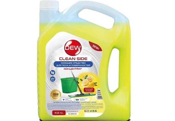 Универсальное моющее средство для пола и поверхностей DEW Clean Cide, желтый (4,2 л)