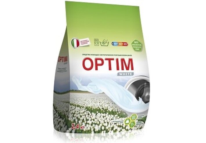 СМС порошкообразное OPTIM WHITE (2,4 кг)