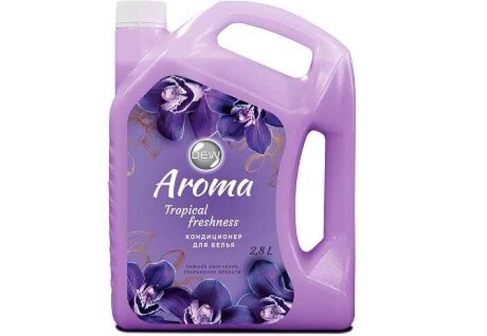 Кондиционер для белья DEW Tropical Freshness Aroma Luxe концентрат фиолетовый (2,8 л)