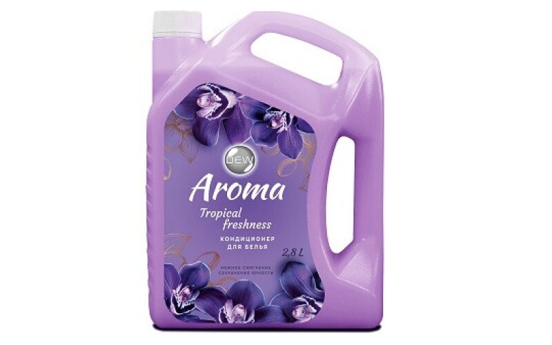 Кондиционер для белья DEW Tropical Freshness Aroma Luxe концентрат фиолетовый (2,8 л)