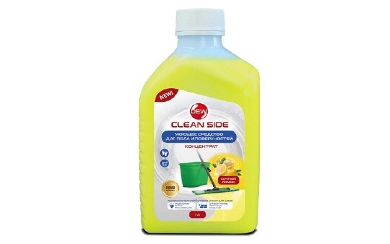 Универсальное моющее средство для пола и поверхностей DEW Clean Cide, желтый (1 л)