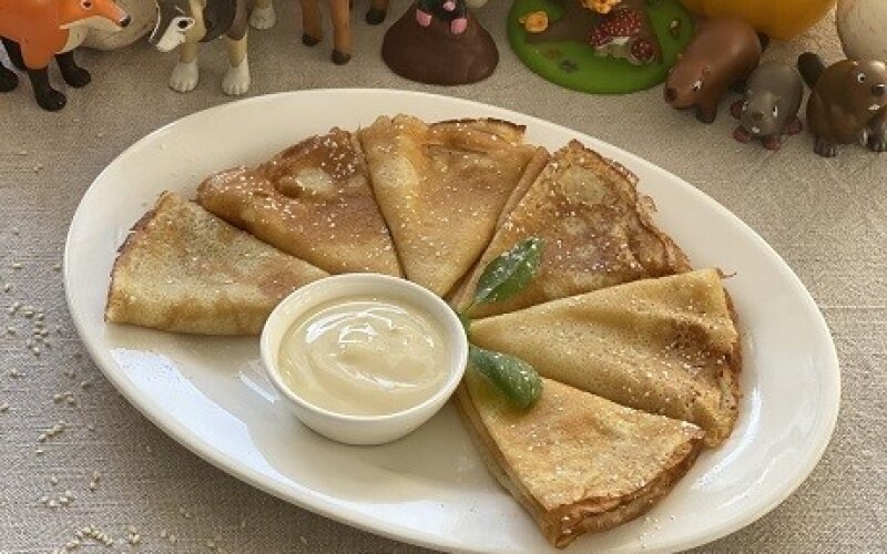 Блины с джемом