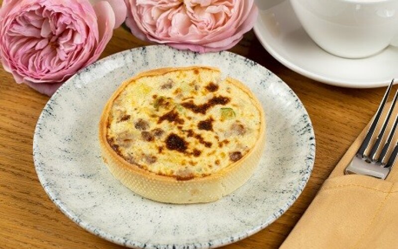 Киш с уткой и цукини