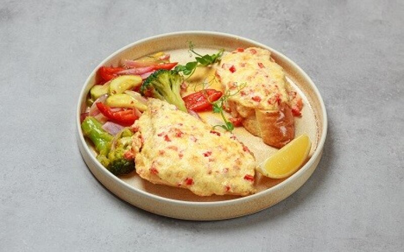 Филе судака с овощами-wok в кисло-сладком соусе