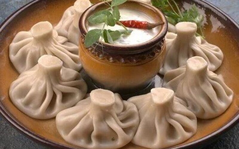 Хинкали с креветкой