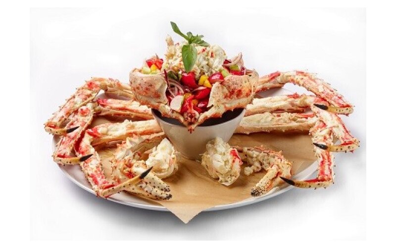 Царь краб с фирменным салатом