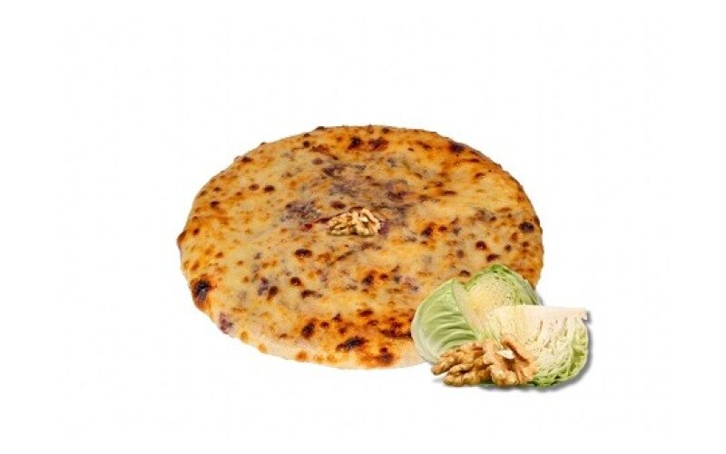Пирог с капустой и грецким орехом
