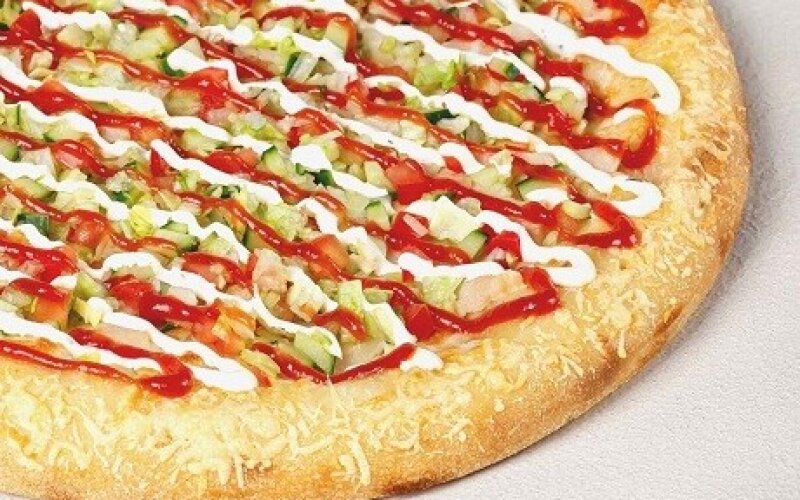 Пицца Аль-шам на пышном тесте