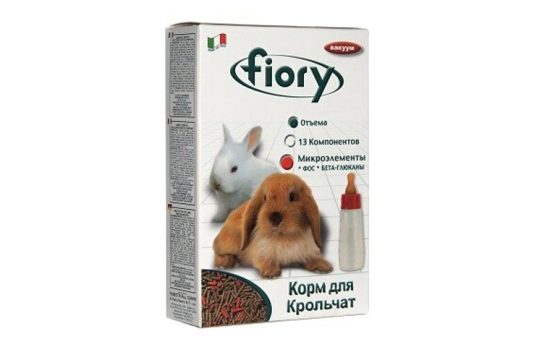 Корм для крольчат FIORY Puppypellet гранулированный 850 гр