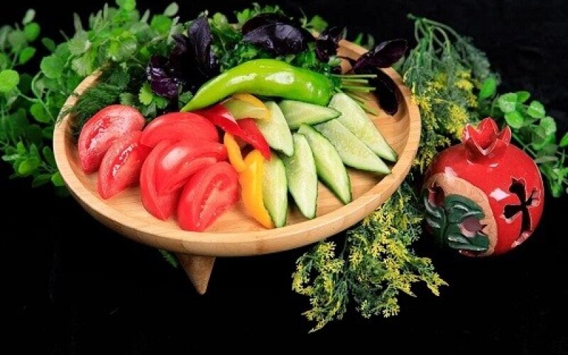 Ассорти из свежих кубанских овощей