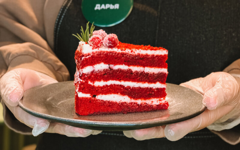 Торт Красный бархат порционный