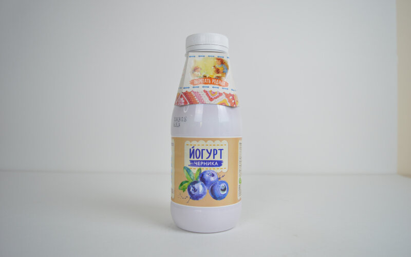 Йогурт "Бабулины продукты" Черника 400 г ПЭТ