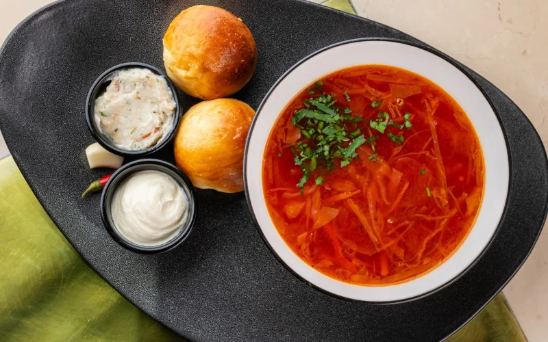 Кубанский борщ с говядиной