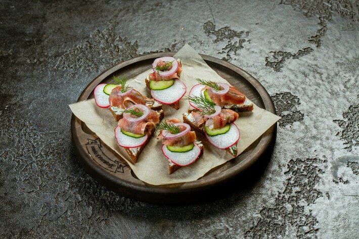 Гренки с Балтийскими анчоусами