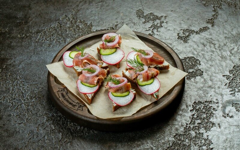 Гренки с Балтийскими анчоусами