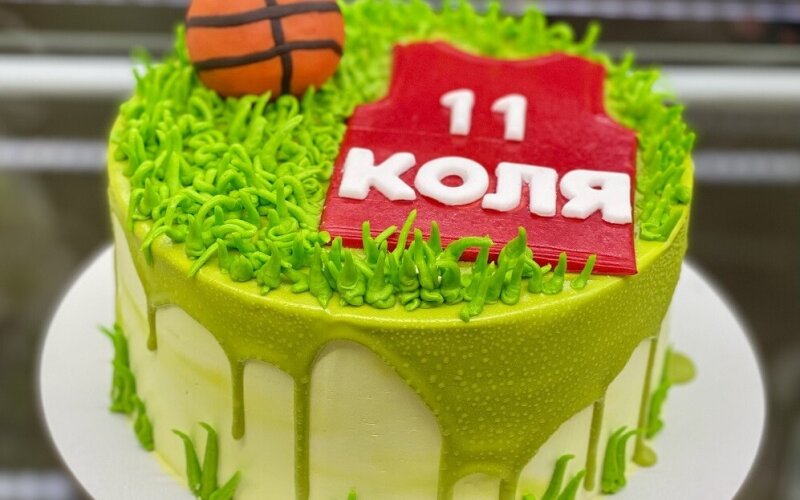 Торт № 190 Праздничный, декор Баскетбол