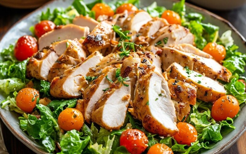 Салат Цызарь с куркой