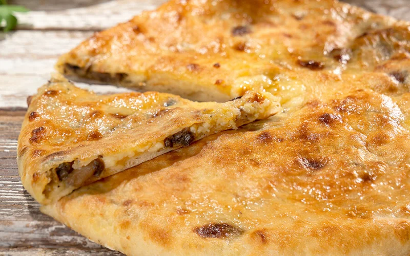 Пирог Сыр и грибы