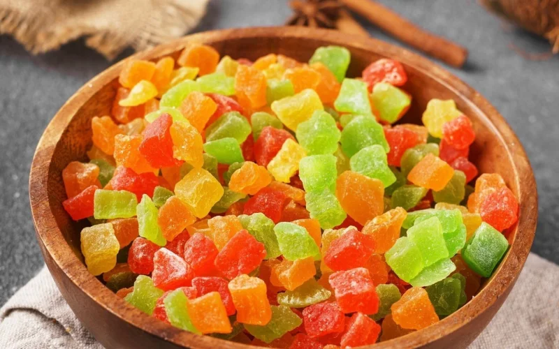 Ананас кубики цветные