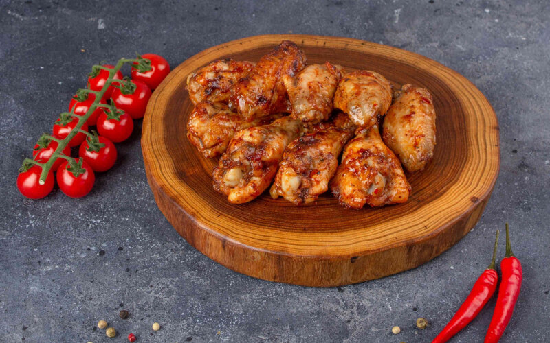 Крылья BBQ на мангале