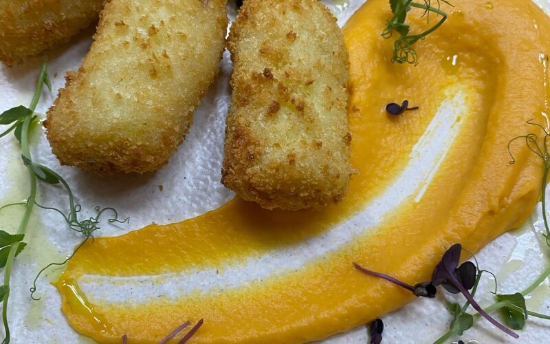 Картофельные крокеты с грибами