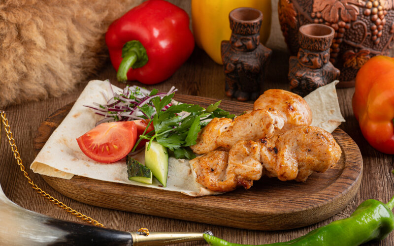 Шашлык из куриной грудки