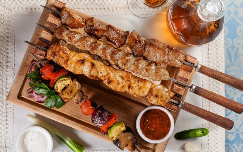 Шашлык из бараньей мякоти