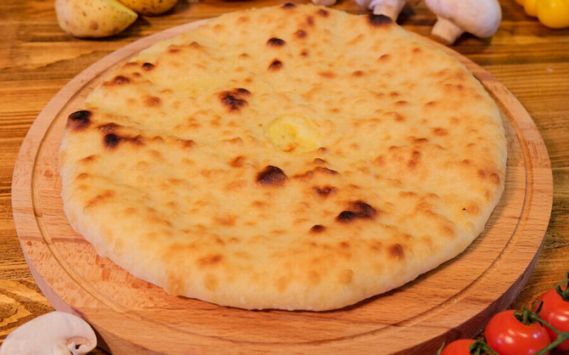 Пирог с картошкой и грибами