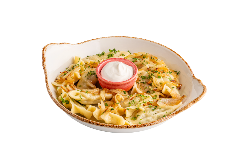 Вареники с грибами и картофелем
