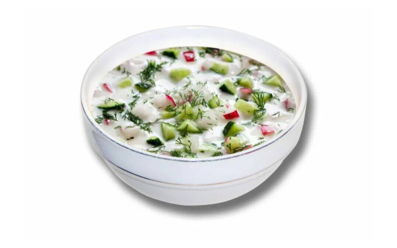 Окрошка с говядиной
