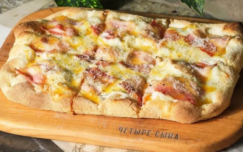 Пицца Карбонара большая