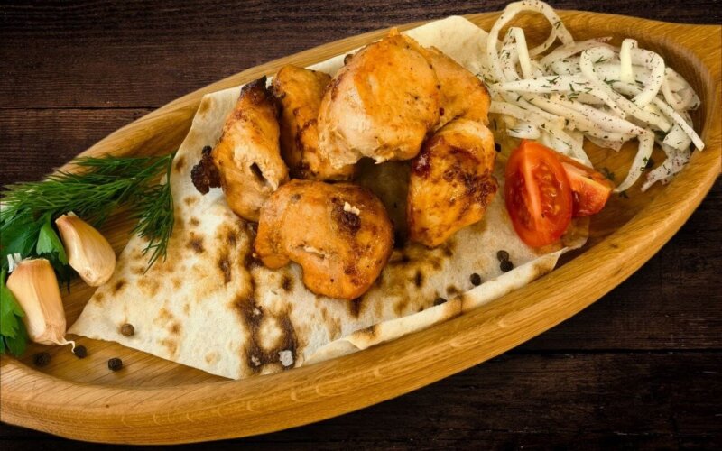 Шашлык из куриного филе