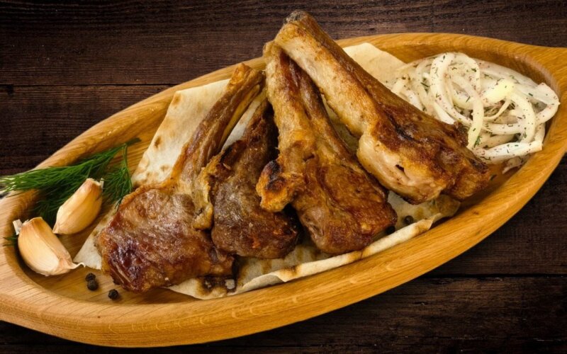 Шашлык из каре баранины