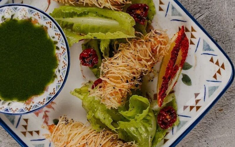 Креветки катаифи