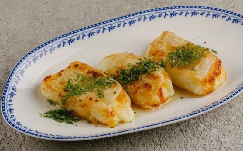 Жаренный халуми с трюфельным медом